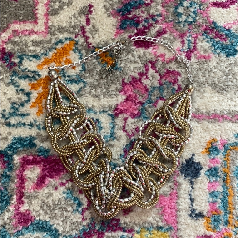 Silver & Gold Statement Necklace